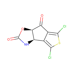 O=C1N[C@@H]2c3c(Cl)sc(Cl)c3C(=O)[C@@H]2O1 ZINC000001651598