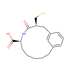 O=C1N[C@H](C(=O)O)CCCCCc2cccc(c2)C[C@@H]1CS ZINC000013760978