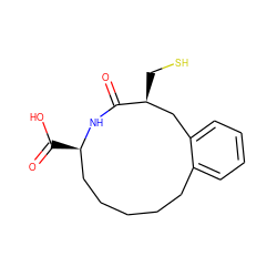 O=C1N[C@H](C(=O)O)CCCCCc2ccccc2C[C@@H]1CS ZINC000013760963