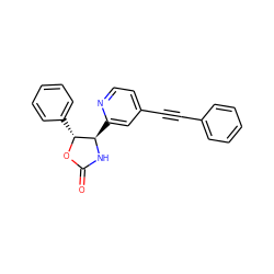 O=C1N[C@H](c2cc(C#Cc3ccccc3)ccn2)[C@@H](c2ccccc2)O1 ZINC000167998249