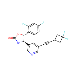 O=C1N[C@H](c2cncc(C#CC3CC(F)(F)C3)c2)[C@@H](c2ccc(F)cc2F)O1 ZINC001772615106