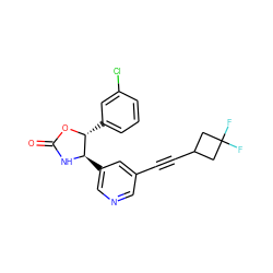 O=C1N[C@H](c2cncc(C#CC3CC(F)(F)C3)c2)[C@@H](c2cccc(Cl)c2)O1 ZINC001772616814