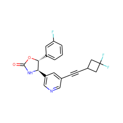 O=C1N[C@H](c2cncc(C#CC3CC(F)(F)C3)c2)[C@@H](c2cccc(F)c2)O1 ZINC001772630226