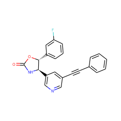 O=C1N[C@H](c2cncc(C#Cc3ccccc3)c2)[C@@H](c2cccc(F)c2)O1 ZINC000166800943