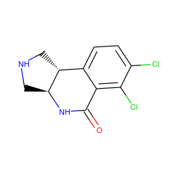 O=C1N[C@H]2CNC[C@@H]2c2ccc(Cl)c(Cl)c21 ZINC000035929028