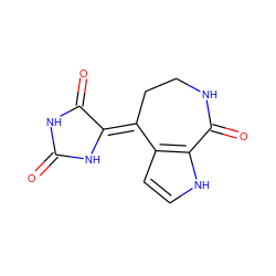 O=C1NC(=O)/C(=C2\CCNC(=O)c3[nH]ccc32)N1 ZINC000013375045