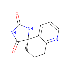 O=C1NC(=O)[C@@]2(CCCc3ncccc32)N1 ZINC000026490246