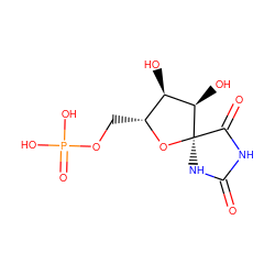 O=C1NC(=O)[C@@]2(N1)O[C@H](COP(=O)(O)O)[C@@H](O)[C@H]2O ZINC000013507911