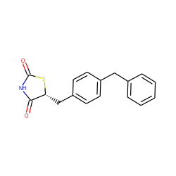 O=C1NC(=O)[C@@H](Cc2ccc(Cc3ccccc3)cc2)S1 ZINC000045357074