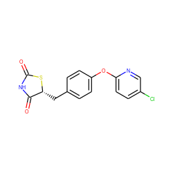 O=C1NC(=O)[C@@H](Cc2ccc(Oc3ccc(Cl)cn3)cc2)S1 ZINC000045373995