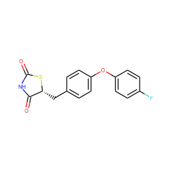 O=C1NC(=O)[C@@H](Cc2ccc(Oc3ccc(F)cc3)cc2)S1 ZINC000045365224