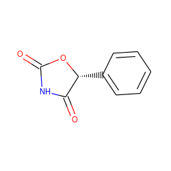 O=C1NC(=O)[C@@H](c2ccccc2)O1 ZINC000006116263