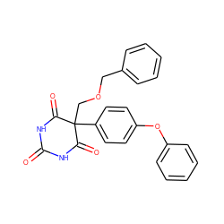 O=C1NC(=O)C(COCc2ccccc2)(c2ccc(Oc3ccccc3)cc2)C(=O)N1 ZINC000003993363