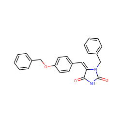 O=C1NC(=O)N(Cc2ccccc2)/C1=C/c1ccc(OCc2ccccc2)cc1 ZINC000473151518