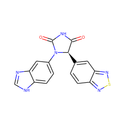 O=C1NC(=O)N(c2ccc3[nH]cnc3c2)[C@@H]1c1ccc2nsnc2c1 ZINC000113894567