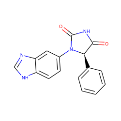 O=C1NC(=O)N(c2ccc3[nH]cnc3c2)[C@@H]1c1ccccc1 ZINC000113894682