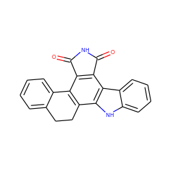 O=C1NC(=O)c2c1c1c(c3[nH]c4ccccc4c23)CCc2ccccc2-1 ZINC000014954836