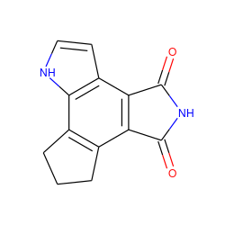 O=C1NC(=O)c2c1c1c(c3[nH]ccc23)CCC1 ZINC000028569089