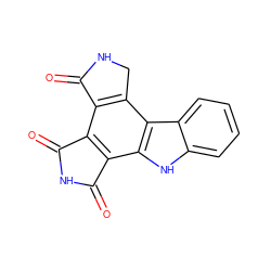 O=C1NC(=O)c2c1c1c(c3c2[nH]c2ccccc23)CNC1=O ZINC000040872968