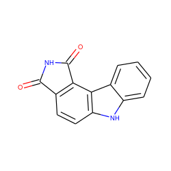 O=C1NC(=O)c2c1ccc1[nH]c3ccccc3c21 ZINC000028568678