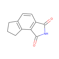 O=C1NC(=O)c2c1ccc1c2CCC1 ZINC000028570412