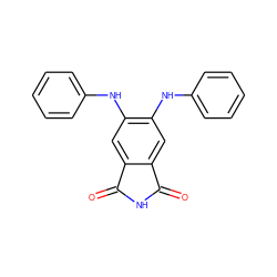 O=C1NC(=O)c2cc(Nc3ccccc3)c(Nc3ccccc3)cc21 ZINC000000006094