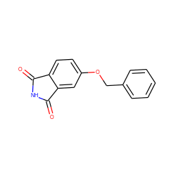 O=C1NC(=O)c2cc(OCc3ccccc3)ccc21 ZINC000013835577