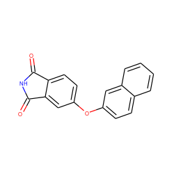 O=C1NC(=O)c2cc(Oc3ccc4ccccc4c3)ccc21 ZINC000072112678