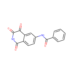 O=C1NC(=O)c2ccc(NC(=O)c3ccccc3)cc2C1=O ZINC000013683159