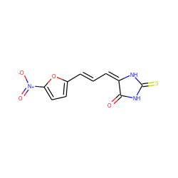 O=C1NC(=S)N/C1=C/C=C/c1ccc([N+](=O)[O-])o1 ZINC000005172562