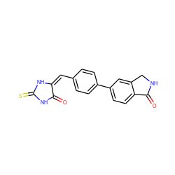 O=C1NC(=S)N/C1=C/c1ccc(-c2ccc3c(c2)CNC3=O)cc1 ZINC000103234943