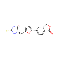 O=C1NC(=S)N/C1=C/c1ccc(-c2ccc3c(c2)COC3=O)o1 ZINC000000136553