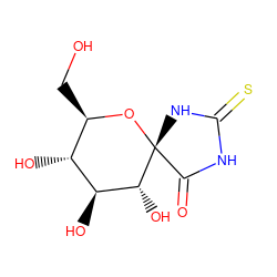 O=C1NC(=S)N[C@@]12O[C@H](CO)[C@@H](O)[C@H](O)[C@H]2O ZINC000003931735