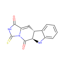 O=C1NC(=S)N2C(=O)[C@@H]3Nc4ccccc4[C@H]3C=C12 ZINC001772635026