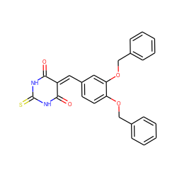 O=C1NC(=S)NC(=O)C1=Cc1ccc(OCc2ccccc2)c(OCc2ccccc2)c1 ZINC000001170554