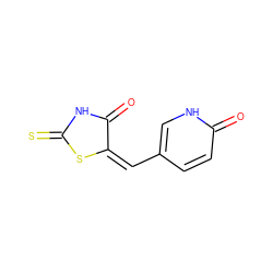 O=C1NC(=S)S/C1=C/c1ccc(=O)[nH]c1 ZINC000474609127