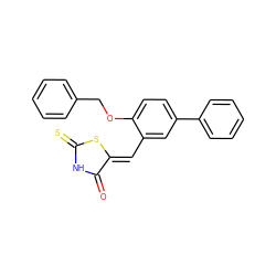 O=C1NC(=S)S/C1=C\c1cc(-c2ccccc2)ccc1OCc1ccccc1 ZINC000028381639