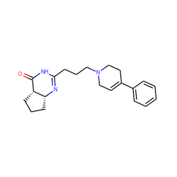 O=C1NC(CCCN2CC=C(c3ccccc3)CC2)=N[C@@H]2CCC[C@H]12 ZINC000028524103