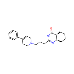 O=C1NC(CCCN2CC=C(c3ccccc3)CC2)=N[C@@H]2CCCC[C@H]12 ZINC000028524105