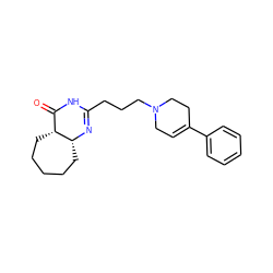 O=C1NC(CCCN2CC=C(c3ccccc3)CC2)=N[C@@H]2CCCCC[C@H]12 ZINC000028523430