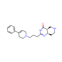 O=C1NC(CCCN2CC=C(c3ccccc3)CC2)=N[C@@H]2CCNC[C@H]12 ZINC000028523440