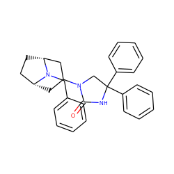 O=C1NC(c2ccccc2)(c2ccccc2)CN1C1C[C@@H]2CC[C@H](C1)N2Cc1ccccc1 ZINC000034802144