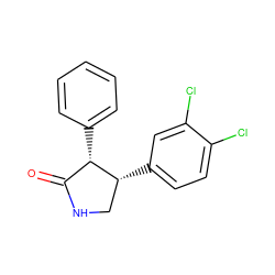 O=C1NC[C@@H](c2ccc(Cl)c(Cl)c2)[C@H]1c1ccccc1 ZINC000096929898