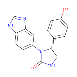 O=C1NC[C@@H](c2ccc(O)cc2)N1c1ccc2[nH]cnc2c1 ZINC000116829156