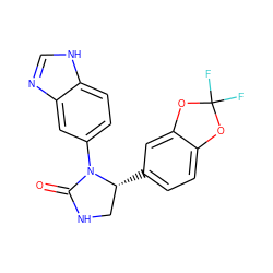 O=C1NC[C@@H](c2ccc3c(c2)OC(F)(F)O3)N1c1ccc2[nH]cnc2c1 ZINC000116829107