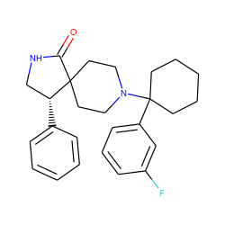 O=C1NC[C@@H](c2ccccc2)C12CCN(C1(c3cccc(F)c3)CCCCC1)CC2 ZINC000036222057