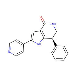 O=C1NC[C@@H](c2ccccc2)c2[nH]c(-c3ccncc3)cc21 ZINC000040865261