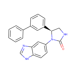 O=C1NC[C@H](c2cccc(-c3ccccc3)c2)N1c1ccc2[nH]cnc2c1 ZINC000116194093