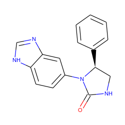 O=C1NC[C@H](c2ccccc2)N1c1ccc2[nH]cnc2c1 ZINC000116195384