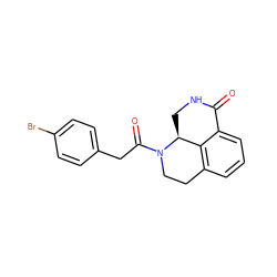 O=C1NC[C@H]2c3c(cccc31)CCN2C(=O)Cc1ccc(Br)cc1 ZINC000043178838